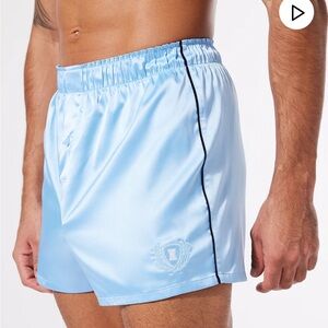Savage X Fenty by Rihanna Classics Satin Sleep Boxers - Ice Blue